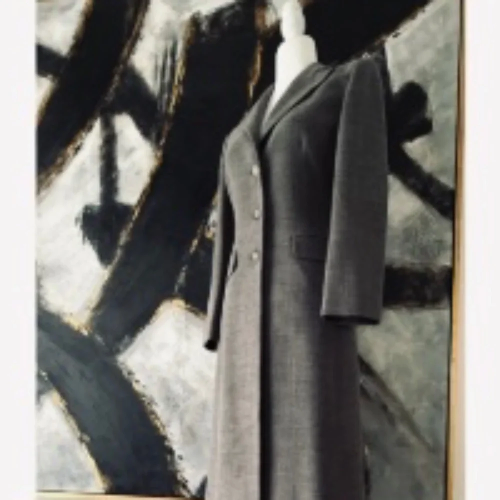 BEBE TAILORED GRAY FULL-LENGTH COAT - Picture 2 of 16